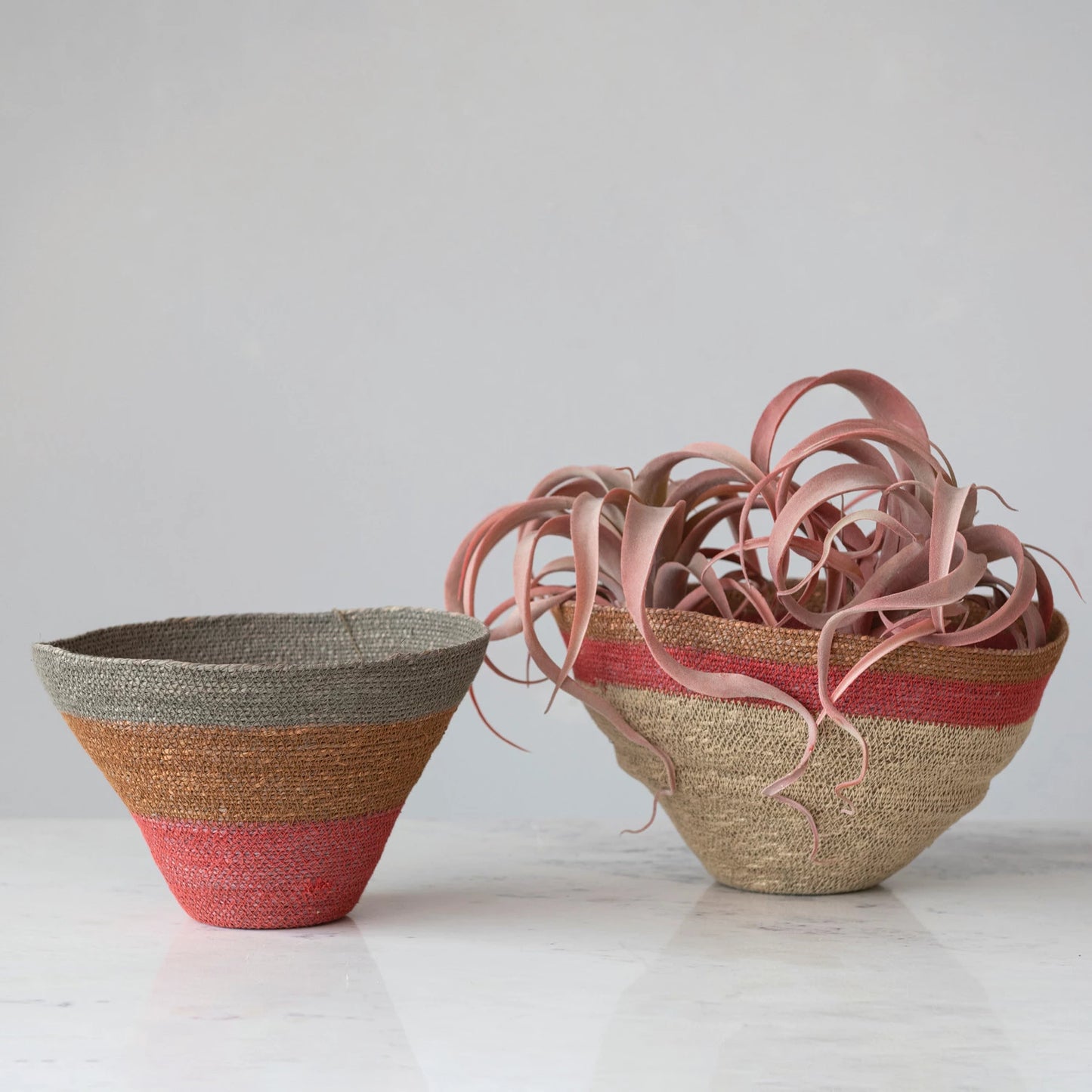 Hand-Woven Seagrass Nesting Baskets