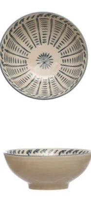 Hand-Painted Stoneware Bowl