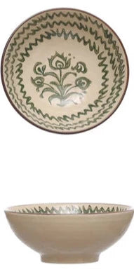 Hand-Painted Stoneware Bowl