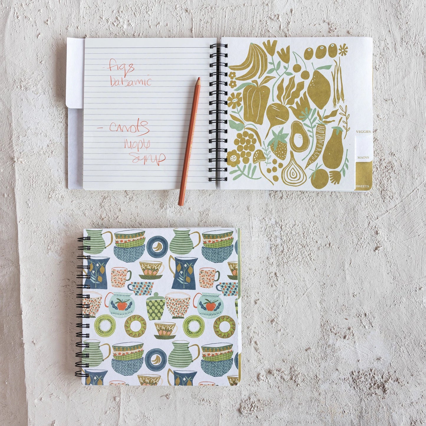 Spiral Bound Paper Recipe Journal