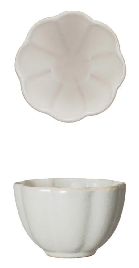 Stoneware Flower Shaped Bowl