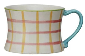 Hand-Painted Stoneware Mug