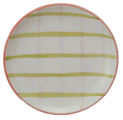 Hand-Painted Stoneware Plate