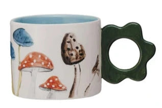 Hand-Painted Stoneware Mug
