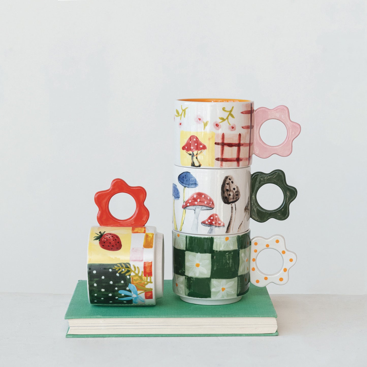 Hand-Painted Stoneware Mug