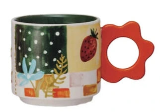 Hand-Painted Stoneware Mug