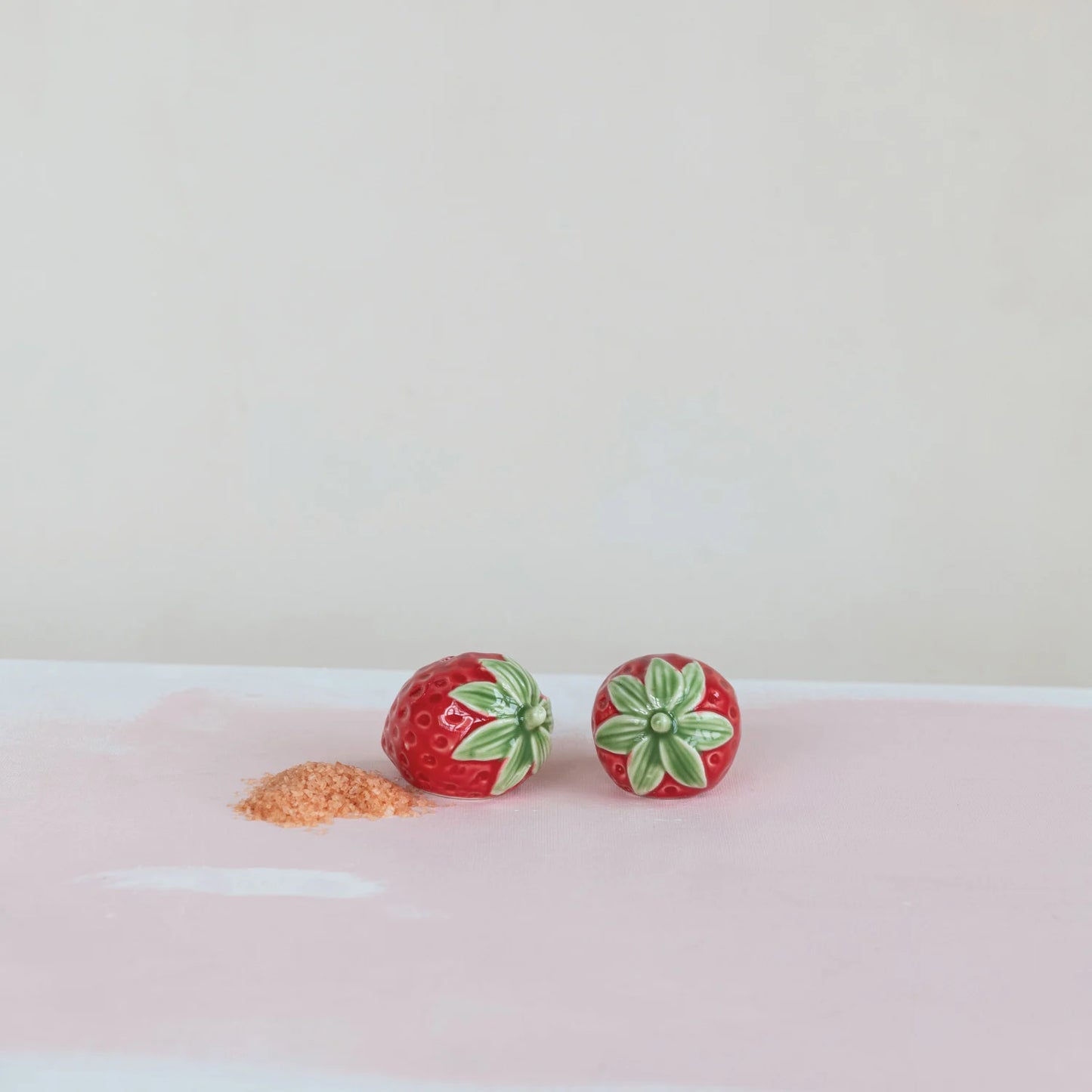 Strawberry Shaped Salt & Pepper Shakers