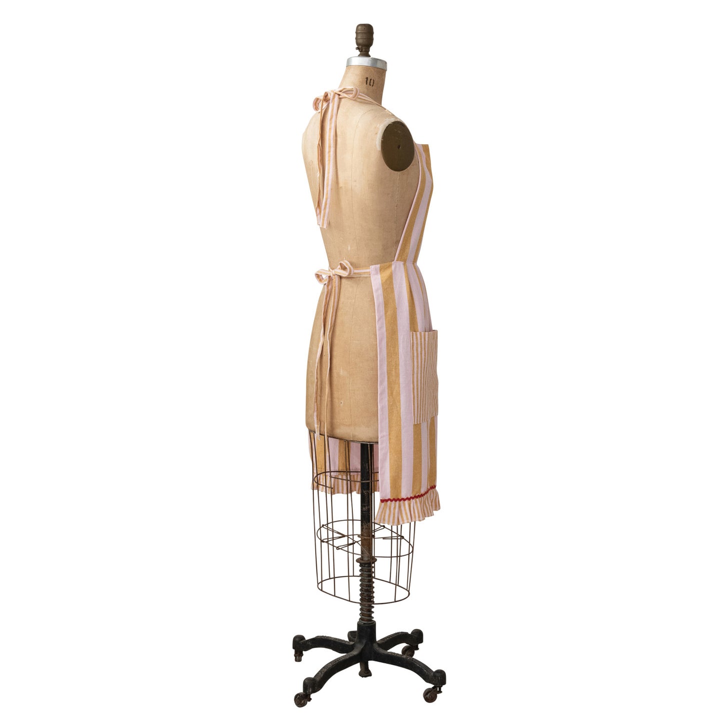 Woven Cotton Striped Apron