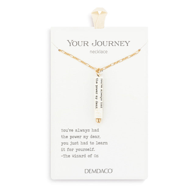 Learn For Yourself Quote Necklace