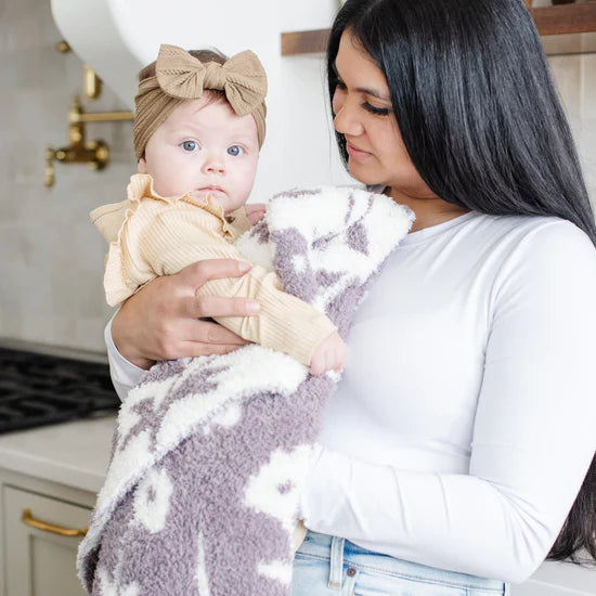 Saranoni Double-Later Bamboni Receiving Blanket - Pansy
