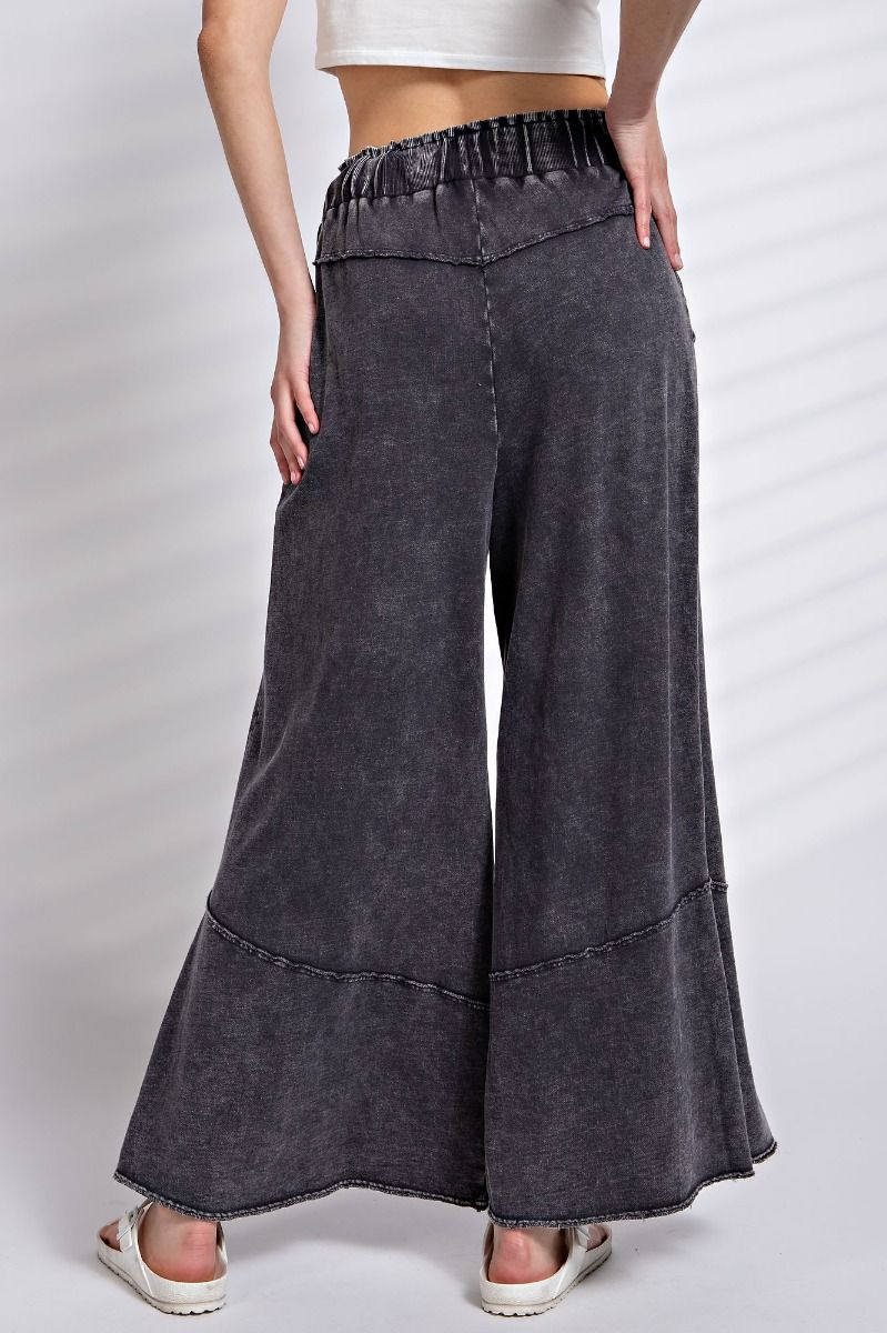 Easel Feeling Good Comfy Pull On Pants Ash