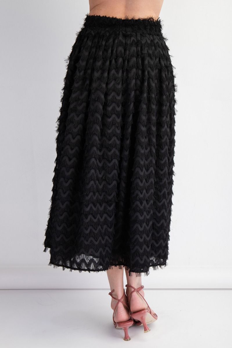 Easel Mohair Chiffon Maxi Skirt