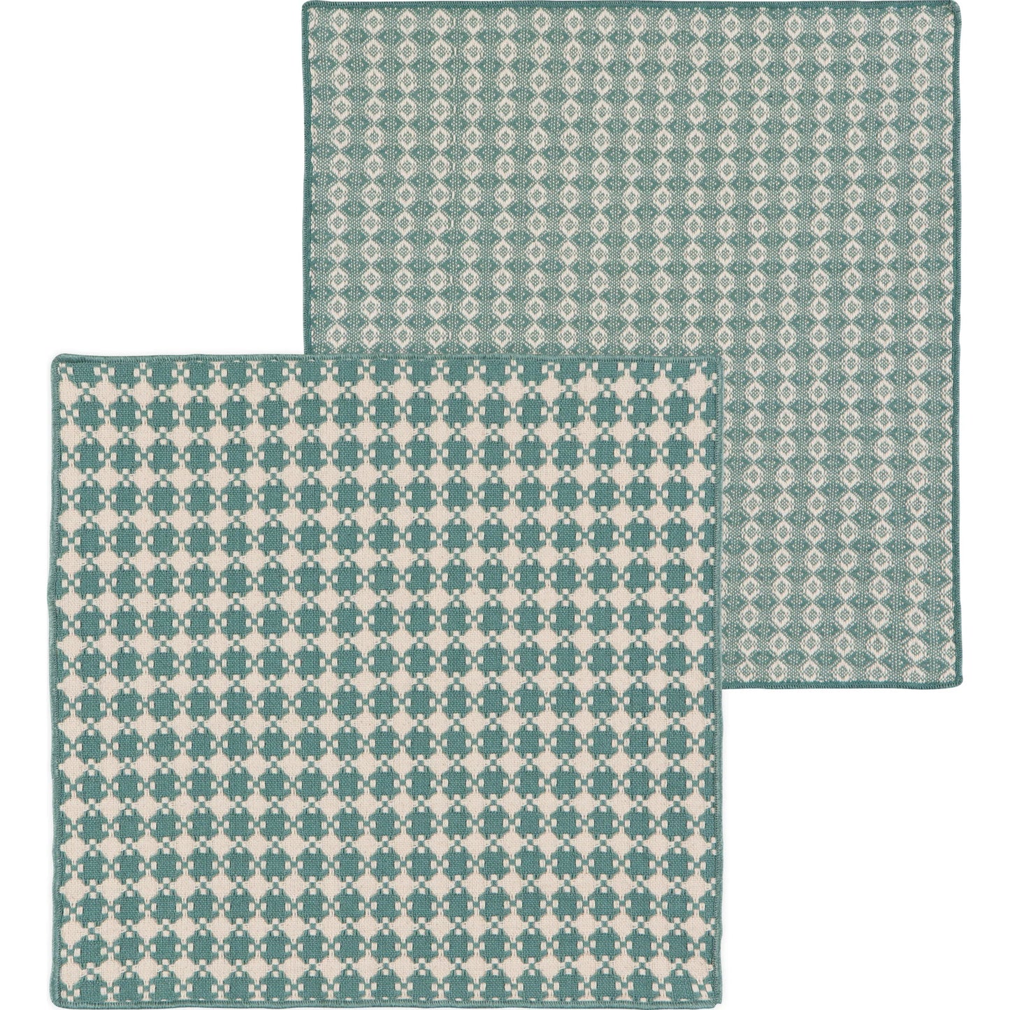 Assorted Woven Dishcloths Set of 2 Lagoon