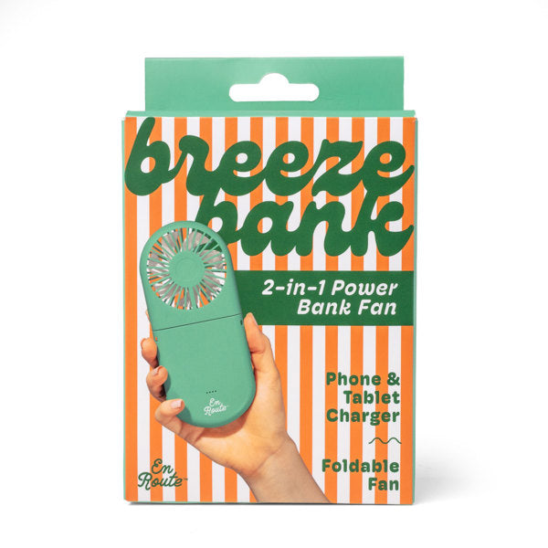 En Route Breeze Bank 2-in-1 Power Bank & Fan