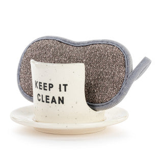 Keep It Clean Soap Dish with Sponge