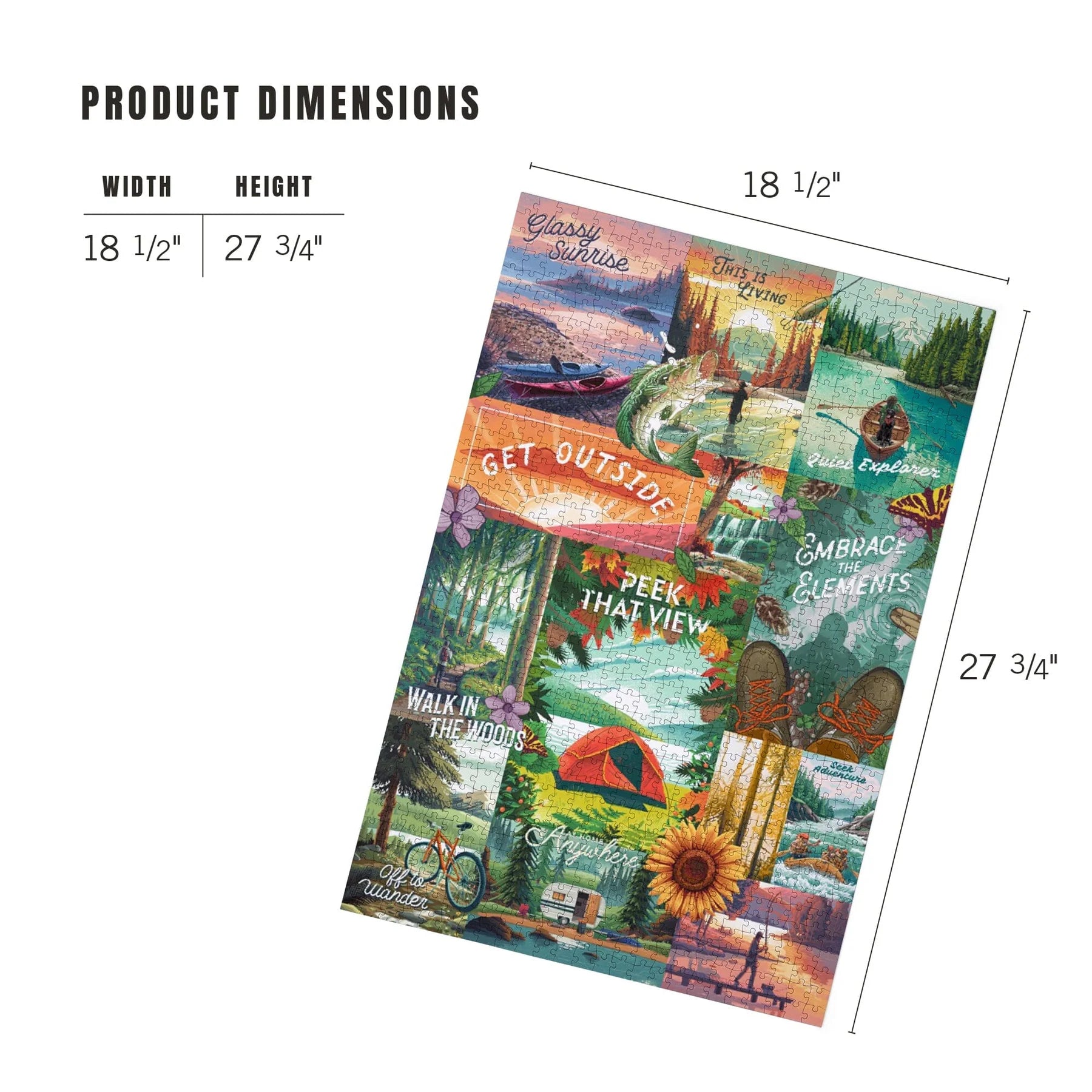 Get Outside Series Collage, Jigsaw Puzzle