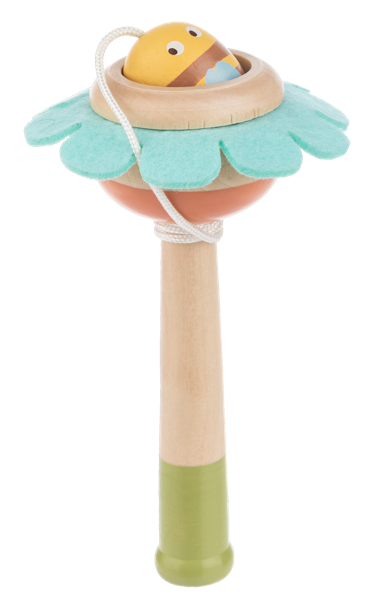 Wooden Flower Catch Ball Game