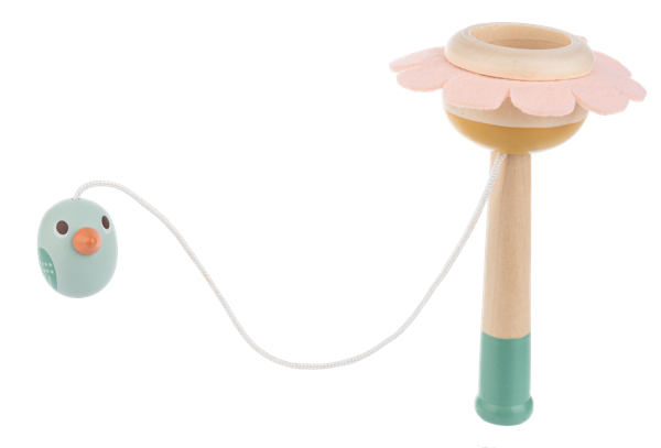 Wooden Flower Catch Ball Game