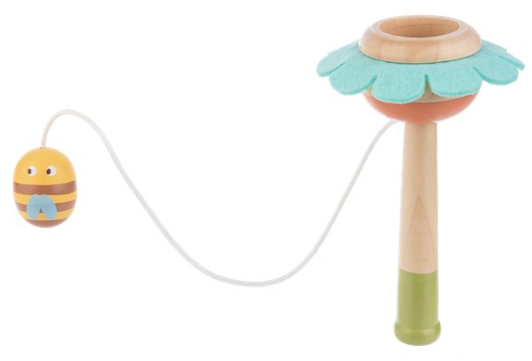 Wooden Flower Catch Ball Game