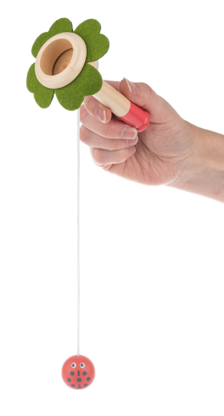 Wooden Flower Catch Ball Game