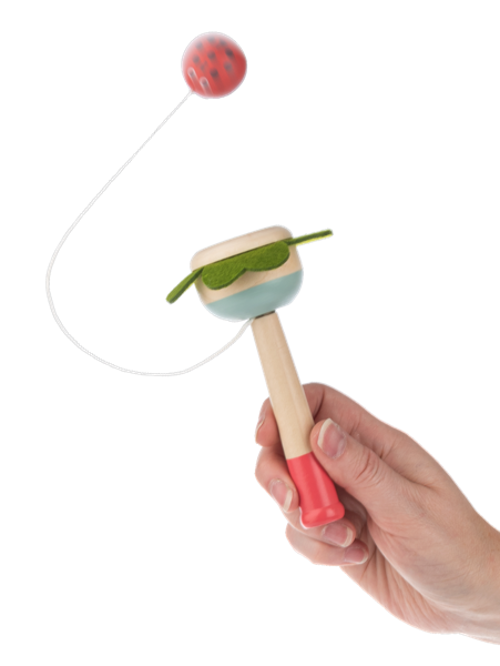 Wooden Flower Catch Ball Game