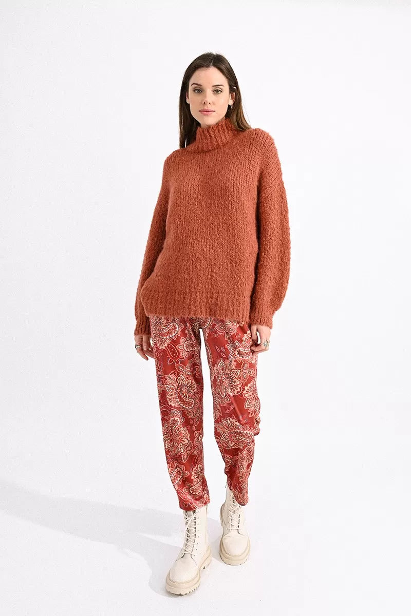 Molly Bracken High Collar In Soft Knit