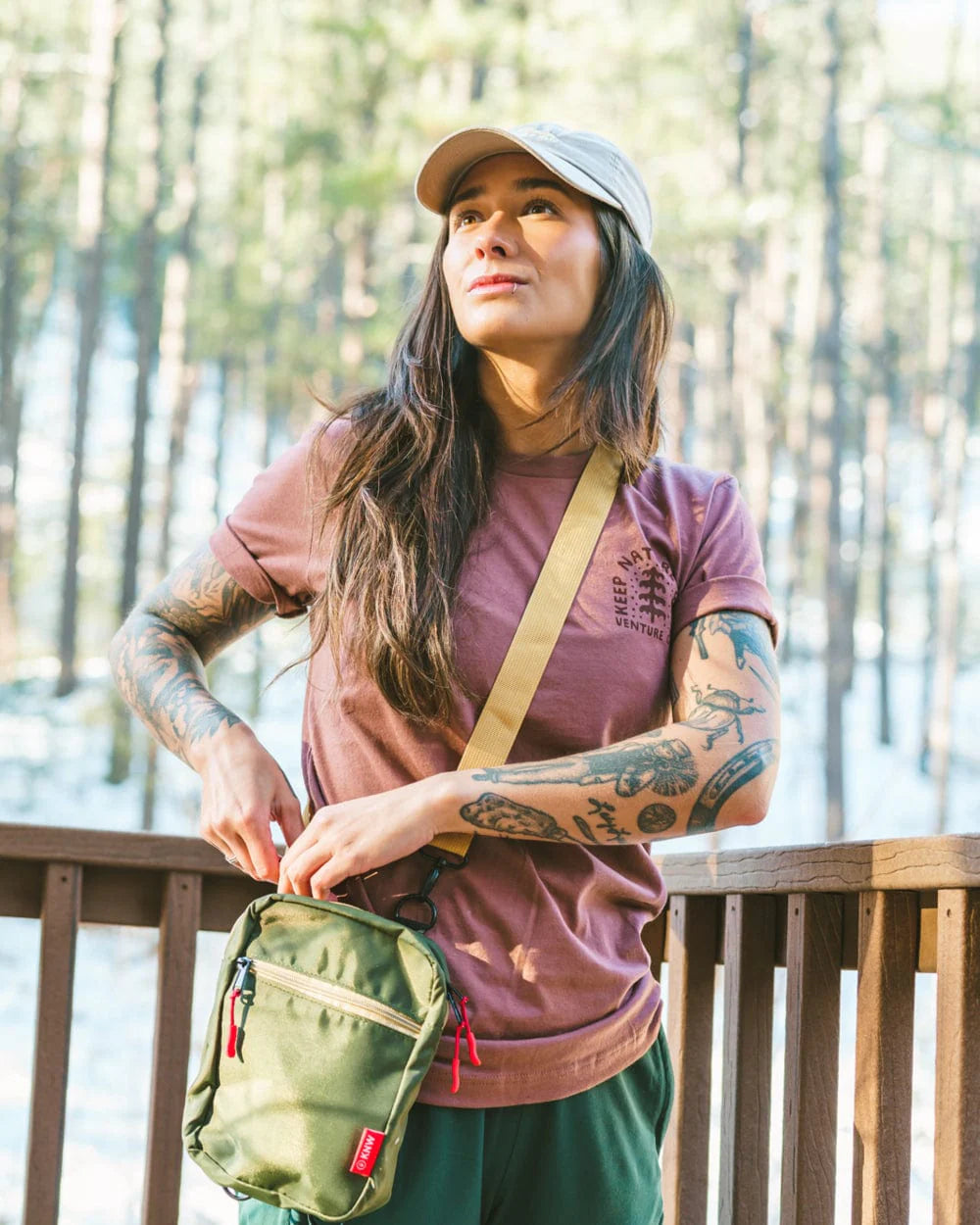 Keep Nature Wild Recycled Crossbody Bag
