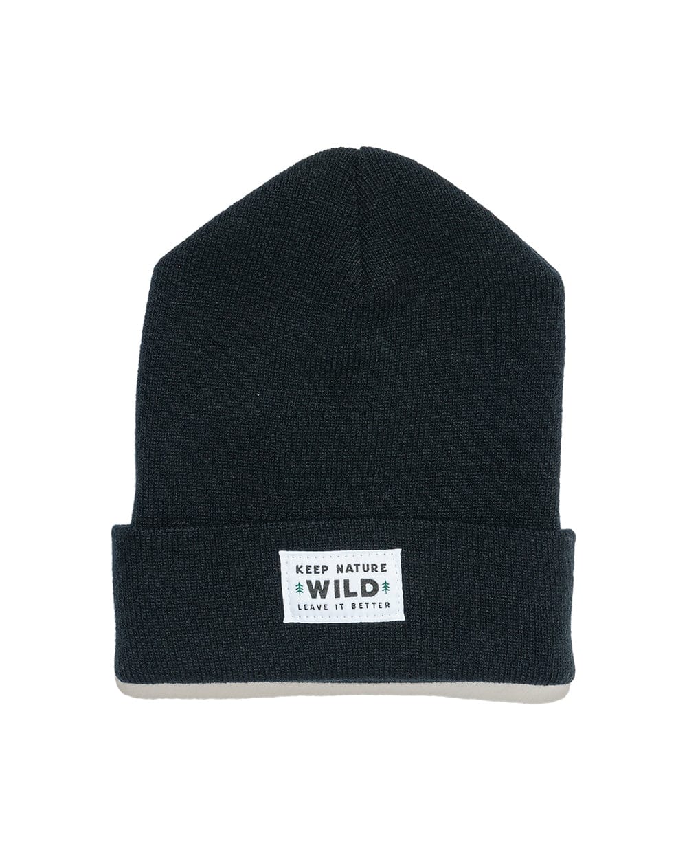 Twin Pines Cuffed Beanie Black