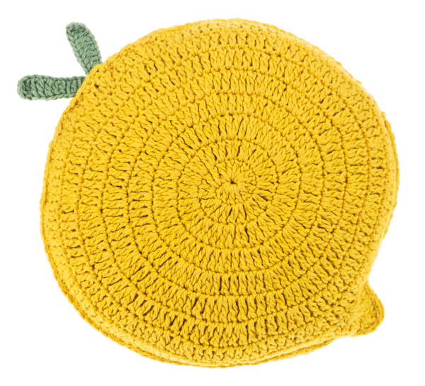 Crochet Fruit Pillows Lemon