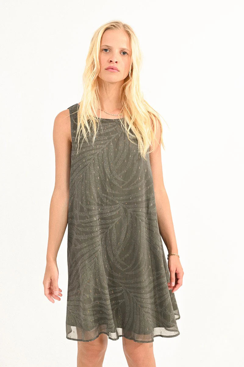 Molly Bracken Mini Flare Printed Dress