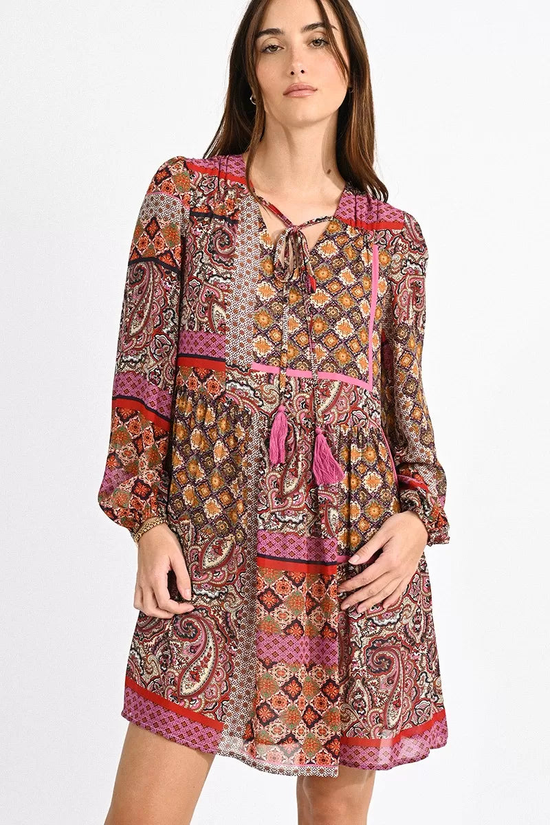 Molly Bracken Mini Printed Dress