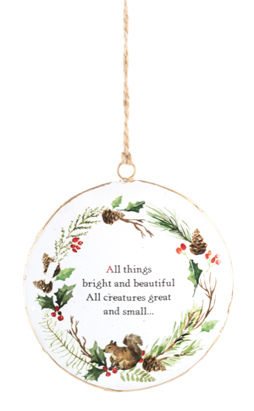 Woodland Sentiment Ornaments