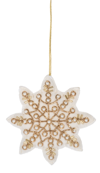 Beaded Snowflake Ornaments