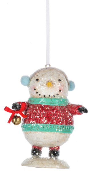 Snowman Skating Ornaments