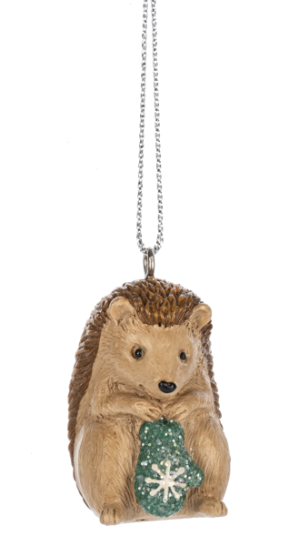 Woodland Critter Village Ornaments Hedgehog