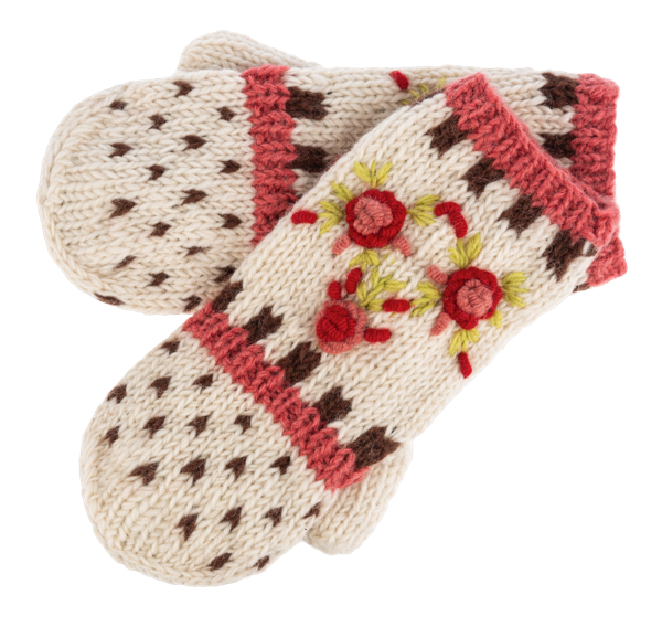 Embroidered Mittens