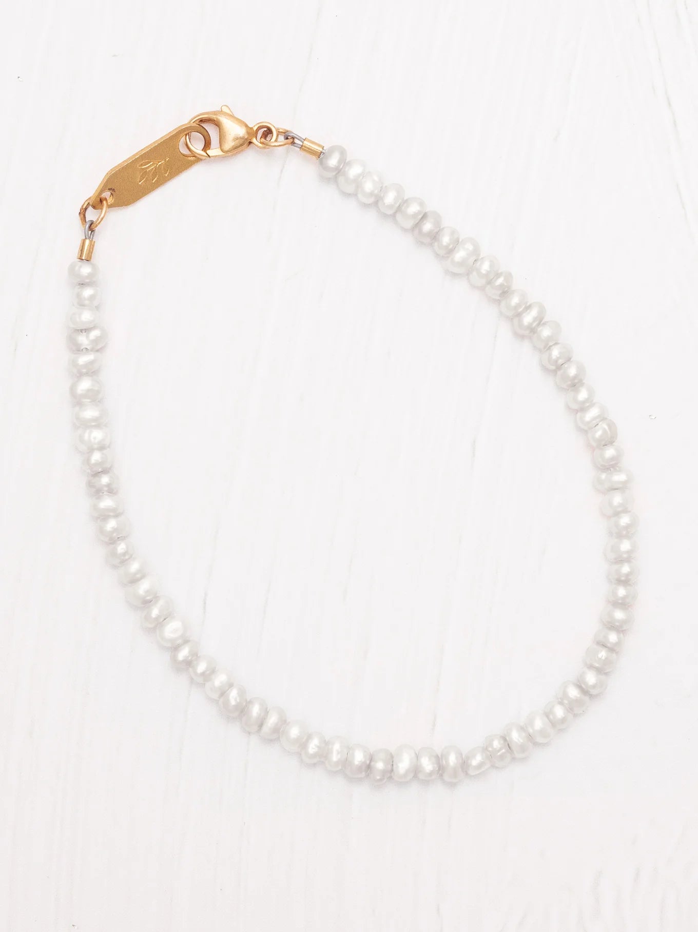 Holly Yashi Phoebe Pearl Bracelet White