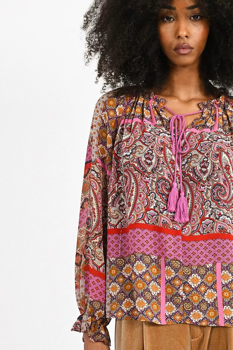 Molly Bracken Printed Blouse