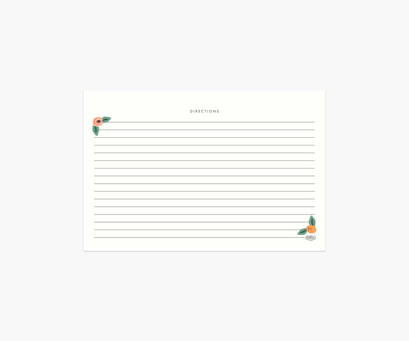 Kitchen Shelf Recipe Cards