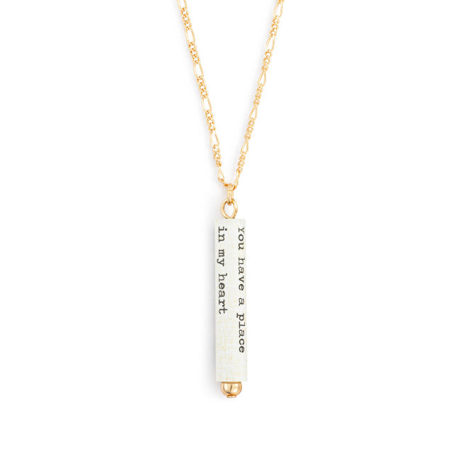 Place In My Heart Quote Necklace