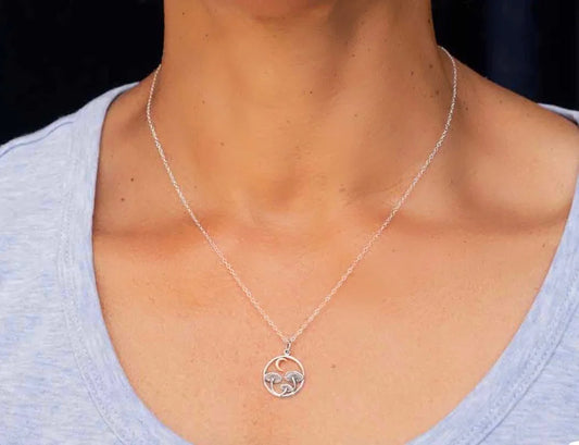 Sterling Silver Small Mushroom Necklace