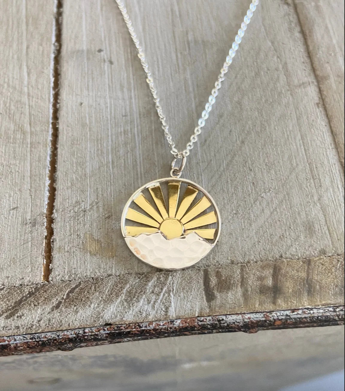 Mixed Metal Adventure Necklace - Sunburst