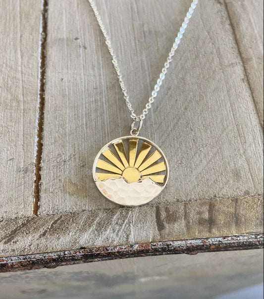 Mixed Metal Adventure Necklace - Sunburst