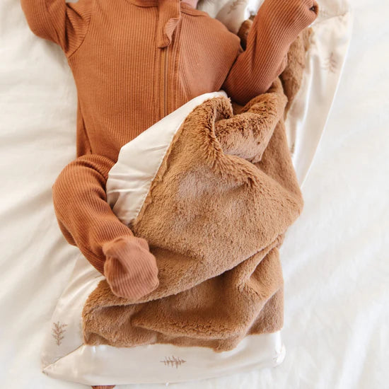 Saranoni Cedar Satin Back Mini Blanket