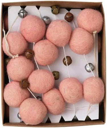 Wool Felt Ball Garland