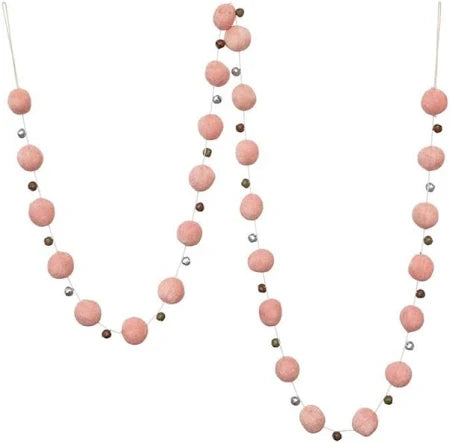 Wool Felt Ball Garland