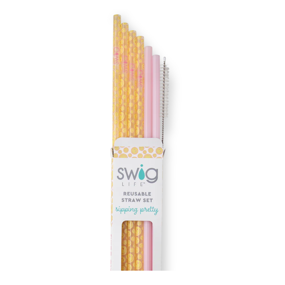 Oh Happy Day Reusable Straw Set