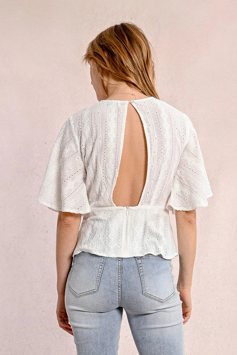 Molly Bracken English Embroidery Top
