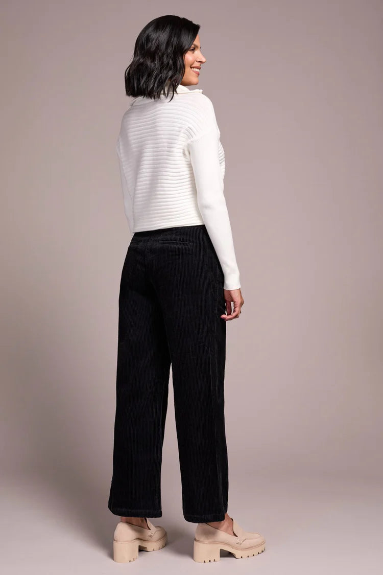 Tribal High Rise Fly-Front Wide Leg Trousers