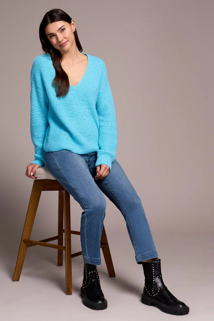 Tribal Soft Touch Drop Shoulder V-Neck Sweater